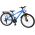 Volare Cross Kinderfiets - Jongens - 24 inch - Blauw - 18 versnellingen - Twee handremmen