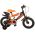 Volare Sportivo Kinderfiets - Jongens - 12 inch - Neon Oranje Zwart - Twee Handremmen - 95% afgemonteerd