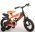 Volare Sportivo Kinderfiets - Jongens - 12 inch - Neon Oranje/Zwart - 95% afgemonteerd