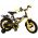 Volare Thombike Kinderfiets - Jongens - 12 inch - Zwart Geel - Twee Handremmen