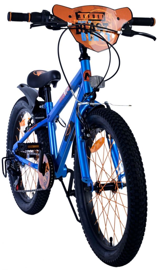 NERF Kinderfiets - Jongens - 20 inch - Satijn Blauw - 6 Speed