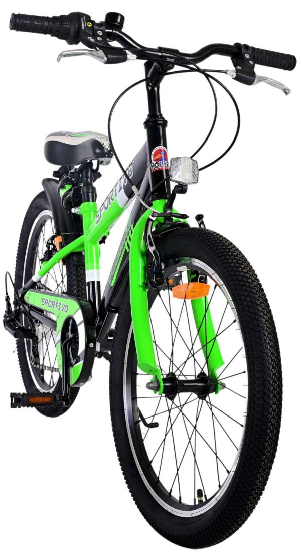 Volare Sportivo Kinderfiets - Jongens - 20 inch - Groen - 7 versnellingen