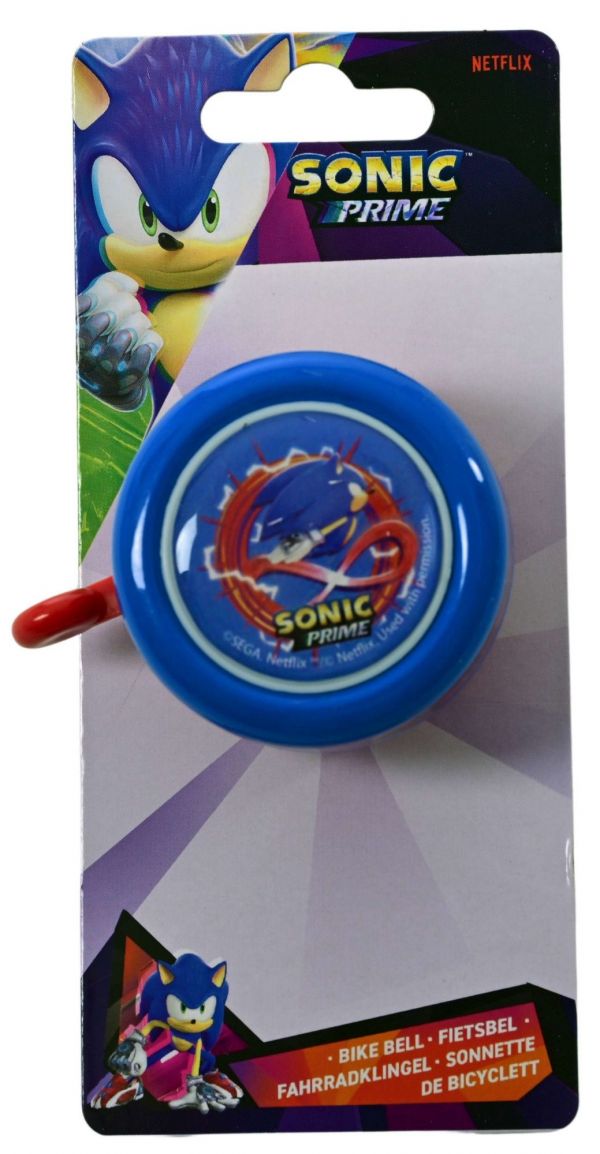 Sonic Prime Fietsbel - Jongens - Blauw Rood