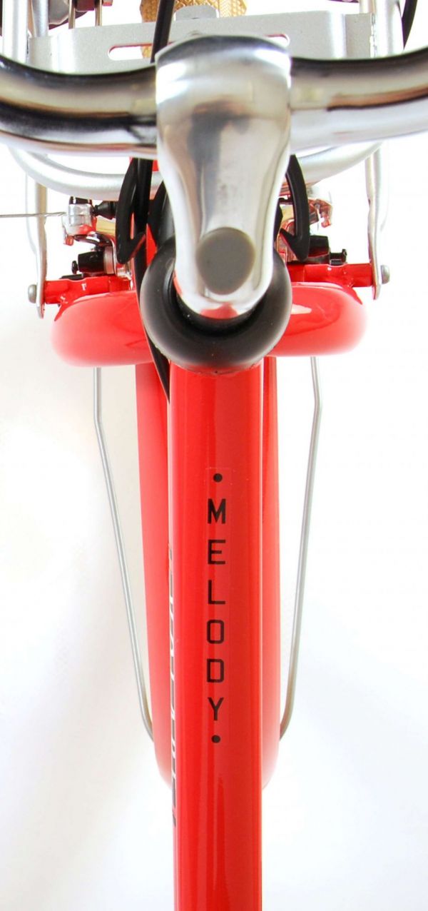 Volare Melody Kinderfiets - Meisjes - 20 inch - Koraal Rood - Twee Handremmen - Prime Collection