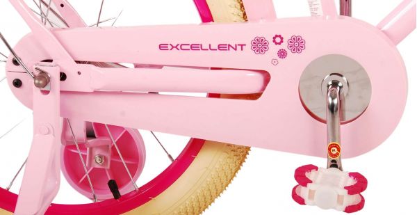 Volare Excellent Kinderfiets - Meisjes -18 inch - Roze - 95% afgemonteerd