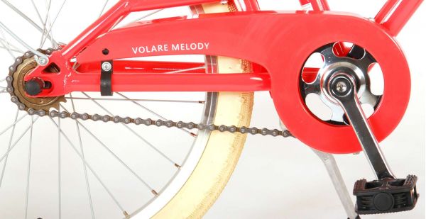 Volare Melody Kinderfiets - Meisjes - 20 inch - Koraal Rood - Twee Handremmen - Prime Collection