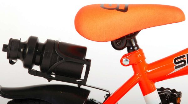 Volare Sportivo Kinderfiets - Jongens - 12 inch - Neon Oranje/Zwart - 95% afgemonteerd