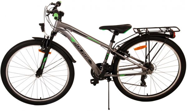 Volare Cross Kinderfiets - Jongens - 26 inch - Grijs - 18 versnellingen - Twee handremmen