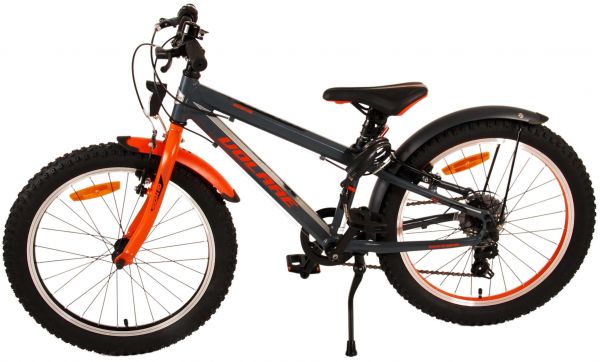 Volare Rocky Kinderfiets - 20 inch - Grijs Oranje - 6 speed - Prime Collection