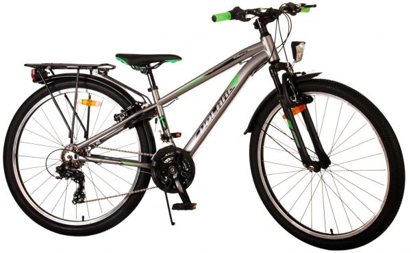 Volare Cross Kinderfiets - Jongens - 26 inch - Grijs - 18 versnellingen - Twee handremmen