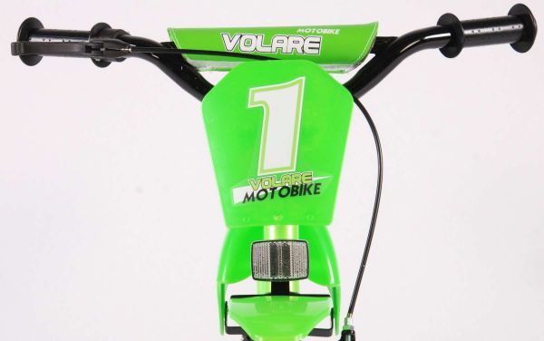 Volare Motorbike Kinderfiets - Jongens - 12 inch - Groen - 95% afgemonteerd