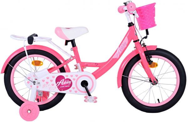 Volare Ashley Kinderfiets - Meisjes - 16 inch - Roze/Rood