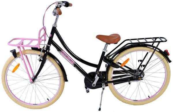 Volare Excellent Kinderfiets - Meisjes - 24 inch - Zwart - 3 Versnellingen