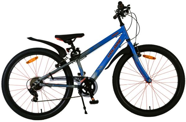 Volare Rocky Kinderfiets - 24 inch - Blauw - 7 speed