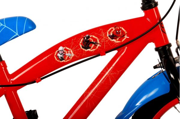 Ultimate Spider-Man Kinderfiets - Jongens - 16 inch - Blauw/Rood - Twee handremmen