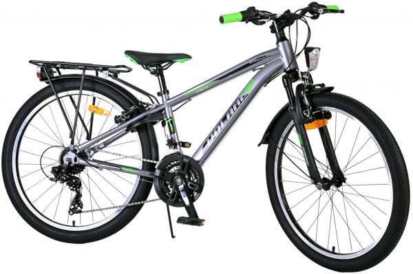 Volare Cross Kinderfiets - Jongens - 24 inch - Grijs - 18 versnellingen - Twee handremmen