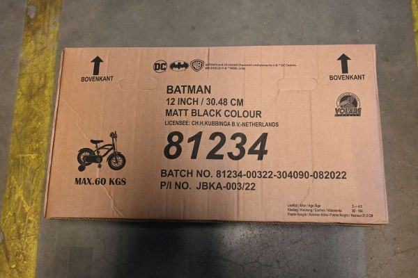 Batman Kinderfiets - Jongens - 12 inch - Zwart