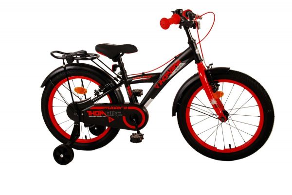 Volare Thombike Kinderfiets - Jongens - 18 inch - Zwart Rood - Twee handremmen