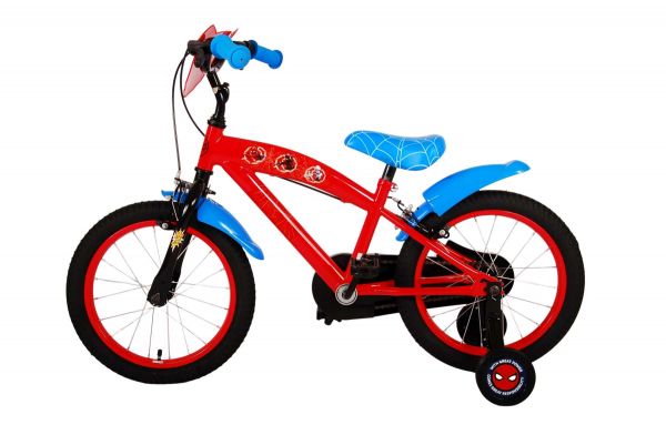 Ultimate Spider-Man Kinderfiets - Jongens - 16 inch - Blauw/Rood - Twee handremmen