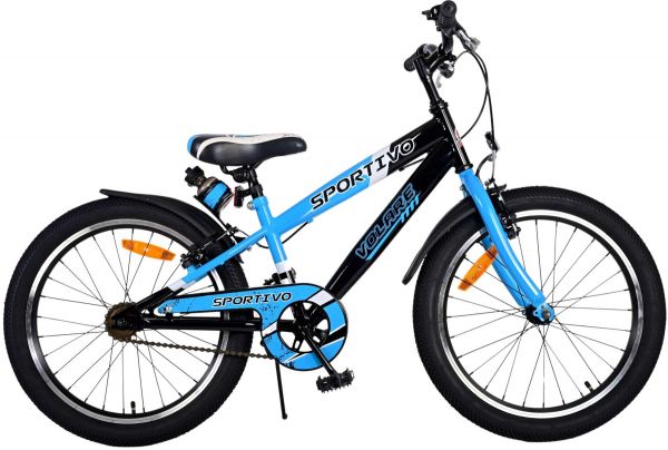 Volare Sportivo Kinderfiets - Jongens - 20 inch - Blauw - Twee handremmen