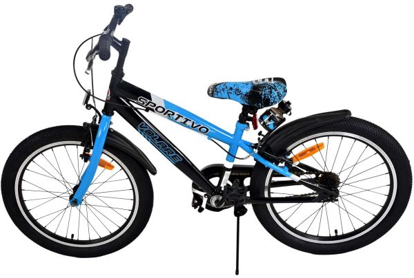 Volare Sportivo Kinderfiets - Jongens - 20 inch - Blauw - Twee handremmen