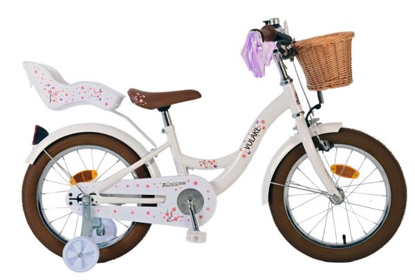 Volare Blossom Kinderfiets - Meisjes - 16 inch - Wit