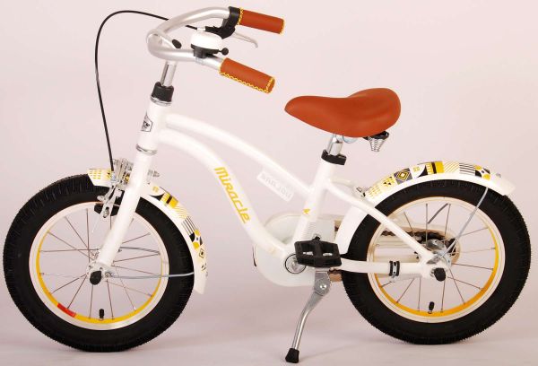 Volare Miracle Kinderfiets - Meisjes - 14 inch - Wit - Prime Collection