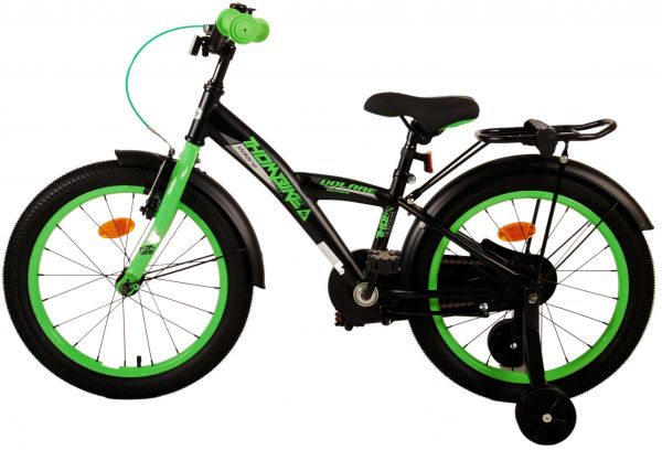 Volare Thombike Kinderfiets - Jongens - 18 inch - Zwart Groen