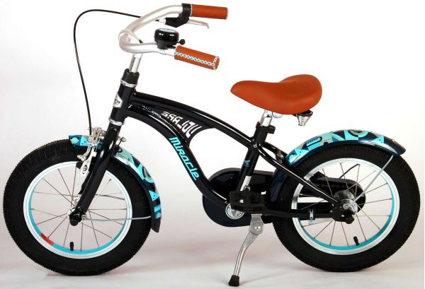 Volare Miracle Cruiser Kinderfiets - Jongens - 14 inch - Mat Blauw - Prime Collection