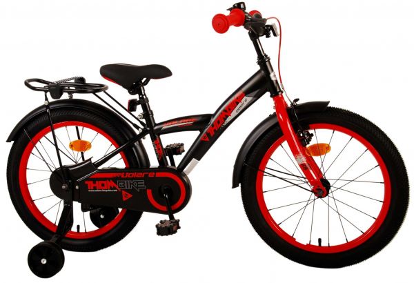 Volare Thombike Kinderfiets - Jongens - 18 inch - Zwart Rood