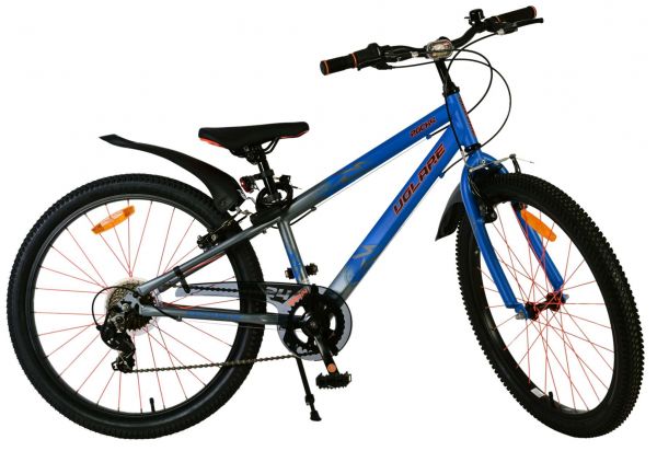 Volare Rocky Kinderfiets - 24 inch - Blauw - 7 speed