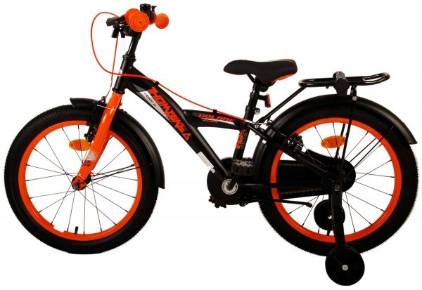 Volare Thombike Kinderfiets - Jongens - 18 inch - Zwart Oranje - Twee handremmen