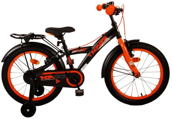 Volare Thombike Kinderfiets - Jongens - 18 inch - Zwart Oranje - Twee handremmen