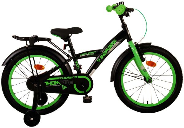 Volare Thombike Kinderfiets - Jongens - 18 inch - Zwart Groen