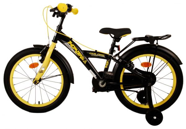 Volare Thombike Kinderfiets - Jongens - 18 inch - Zwart Geel - Twee handremmen