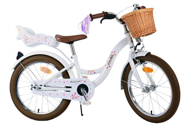 Volare Blossom Kinderfiets - Meisjes - 18 inch - Wit