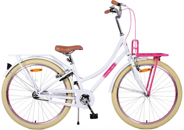 Volare Excellent Kinderfiets - Meisjes - 26 inch - Wit - Twee handremmen