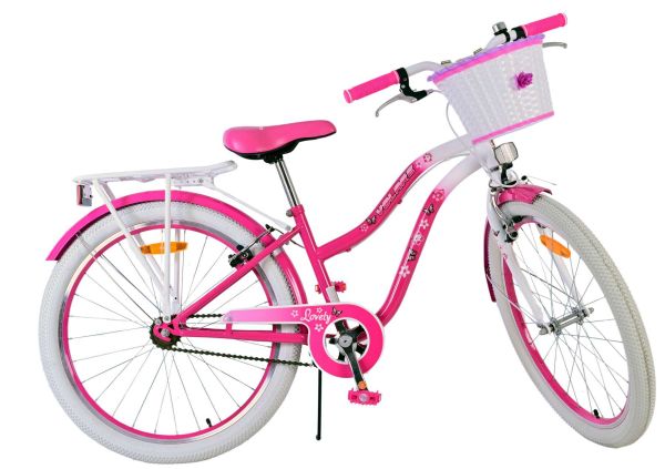 Volare Lovely Kinderfiets - Meisjes - 24 inch - Roze - Twee handremmen