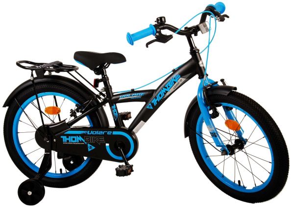 Volare Thombike Kinderfiets - Jongens - 18 inch - Zwart Blauw - Twee handremmen