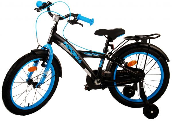 Volare Thombike Kinderfiets - Jongens - 18 inch - Zwart Blauw - Twee handremmen