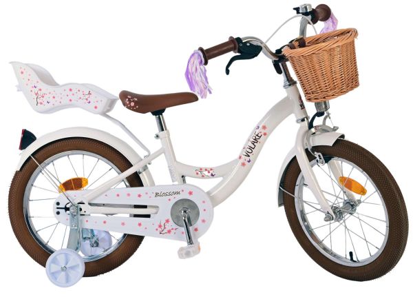 Volare Blossom Kinderfiets - Meisjes - 16 inch - Wit