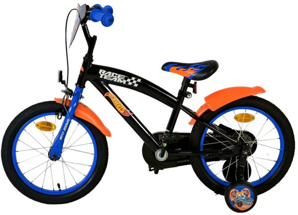 Hot Wheels Kinderfiets - Jongens - 16 inch - Zwart Oranje Blauw