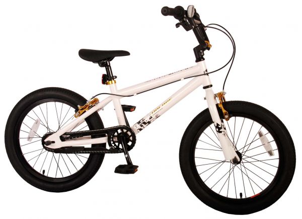 Volare Cool Rider Kinderfiets - Jongens - 18 inch - Wit - 95% afgemonteerd - Prime Collection