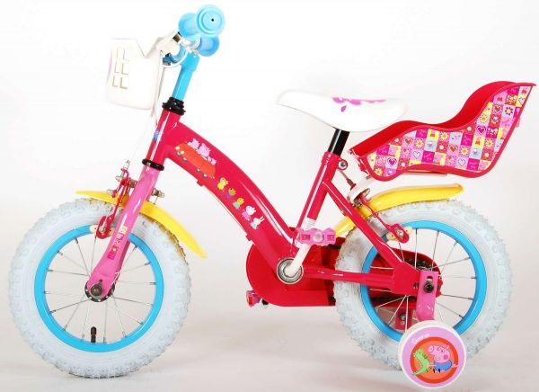 Peppa Pig Kinderfiets - Meisjes - 12 inch - Roze - Twee handremmen