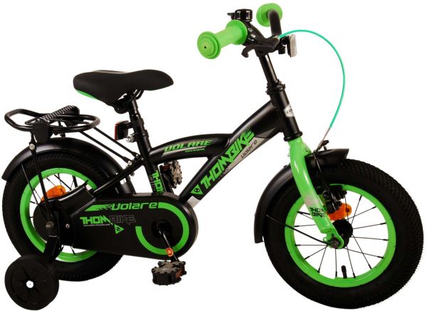 Volare Thombike Kinderfiets - Jongens - 12 inch - Zwart Groen