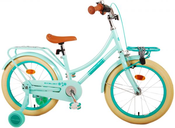 Volare Excellent Kinderfiets - Meisjes - 18 inch - Groen - 95% afgemonteerd