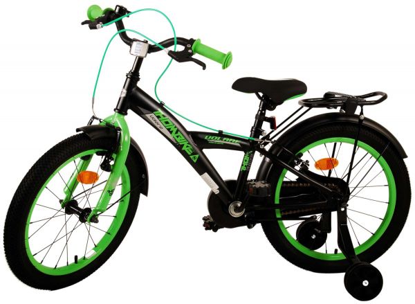 Volare Thombike Kinderfiets - Jongens - 18 inch - Zwart Groen - Twee handremmen