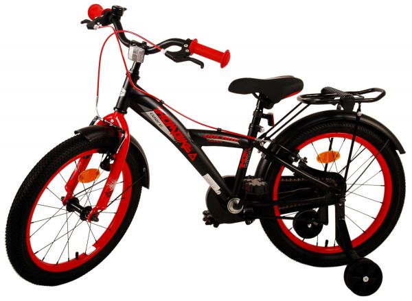 Volare Thombike Kinderfiets - Jongens - 18 inch - Zwart Rood - Twee handremmen