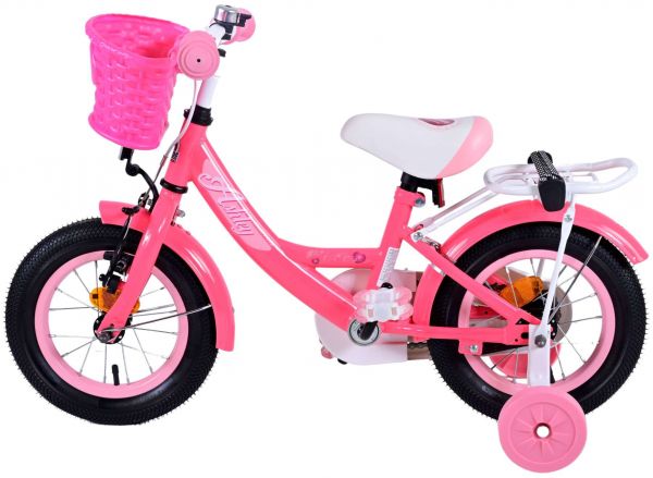 Volare Ashley Kinderfiets - Meisjes - 12 inch - Rood/Roze