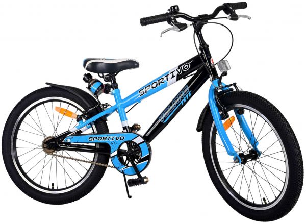 Volare Sportivo Kinderfiets - Jongens - 20 inch - Blauw - Twee handremmen